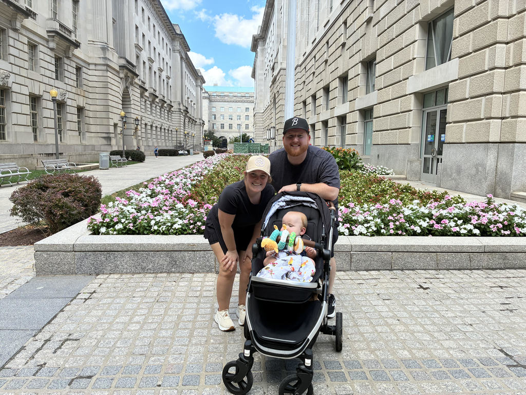 Mr. and Mrs. Callahan took baby Jack on a trip tour the nation's capital!