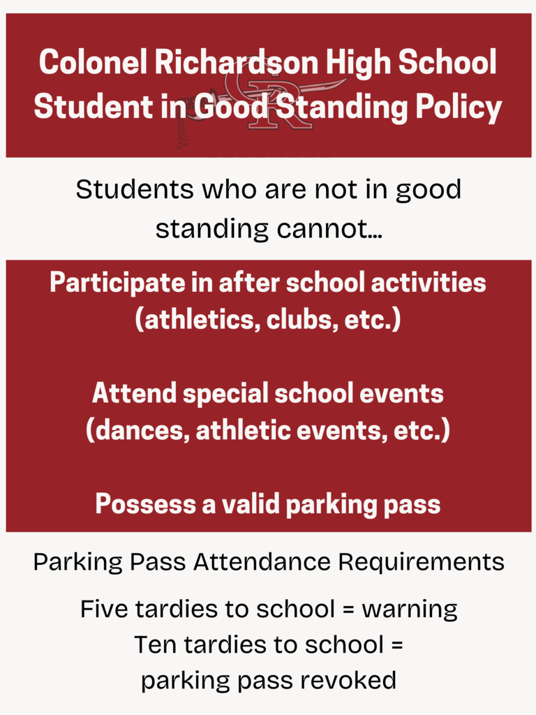 Student in Good Standing Policy