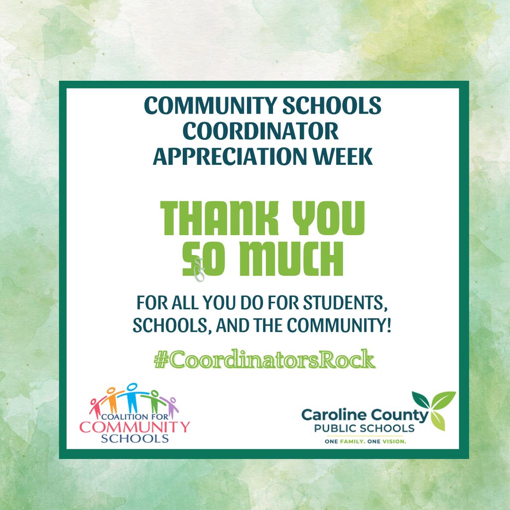 9-15 Comm Schools Coordin Week