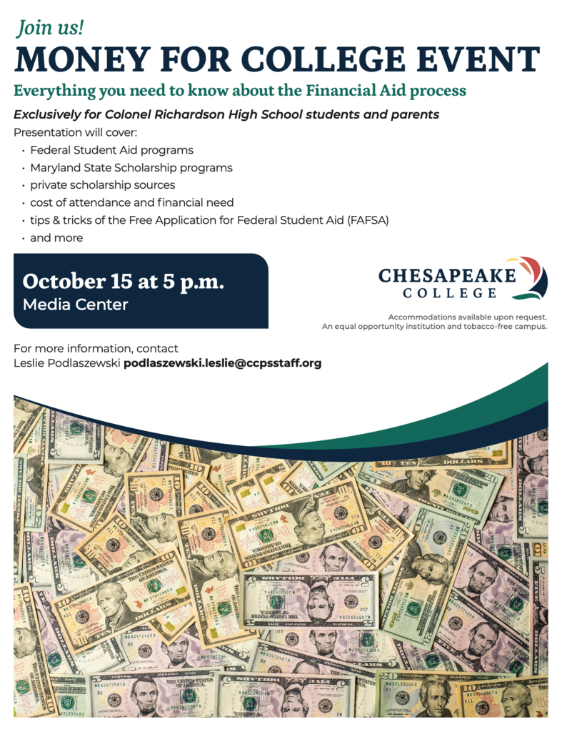 Chesapeake College Money for College Event