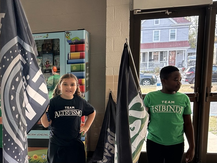 house leaders with flags