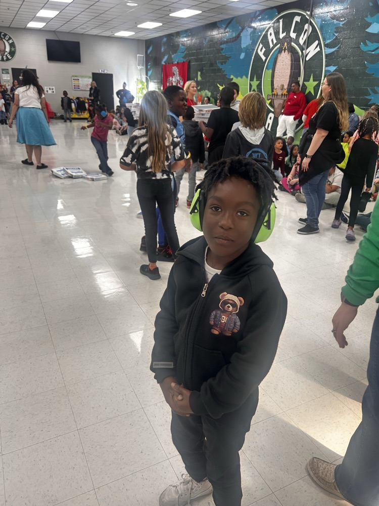 student at pep rally