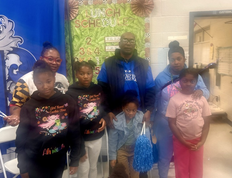 Falcon families at pep rally