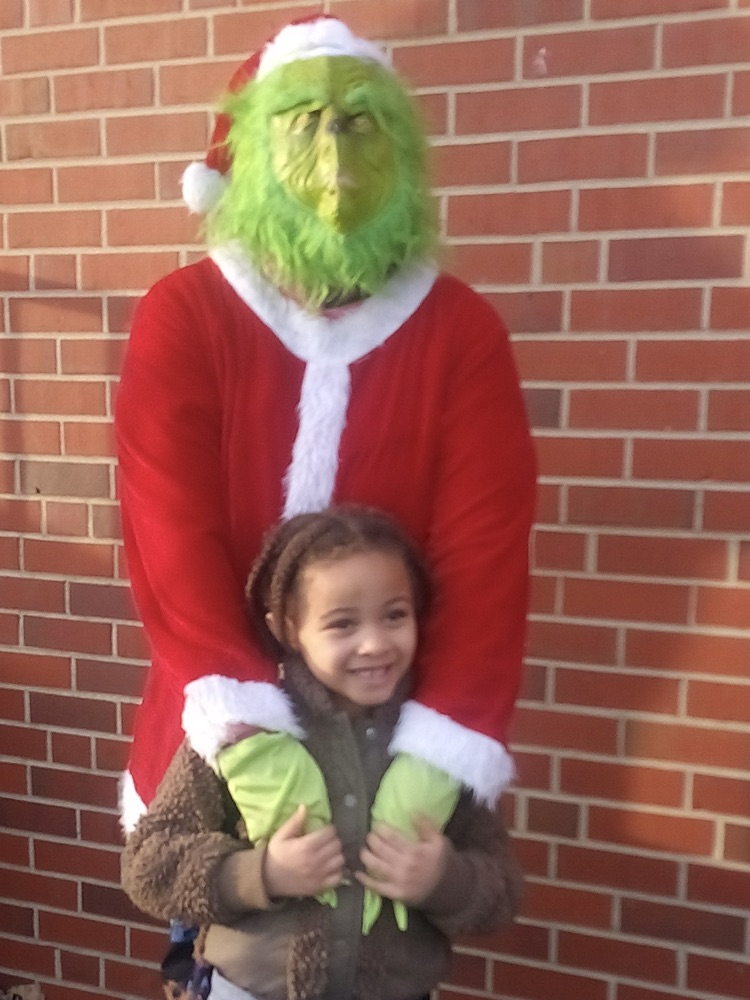 Grinch and child