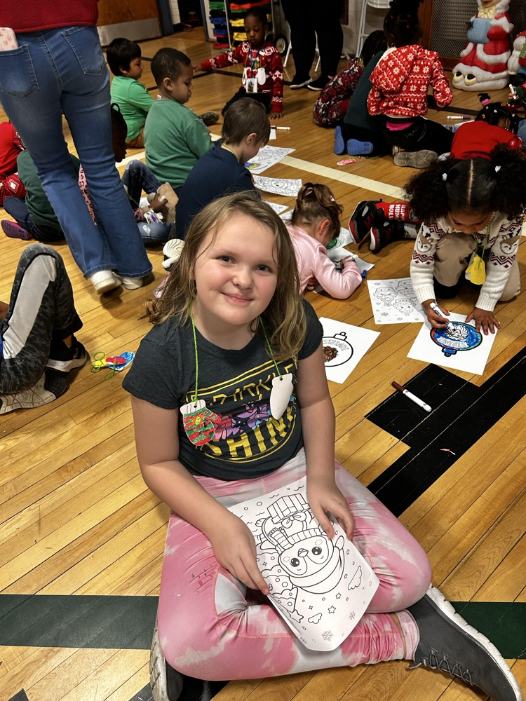 student at house meeting