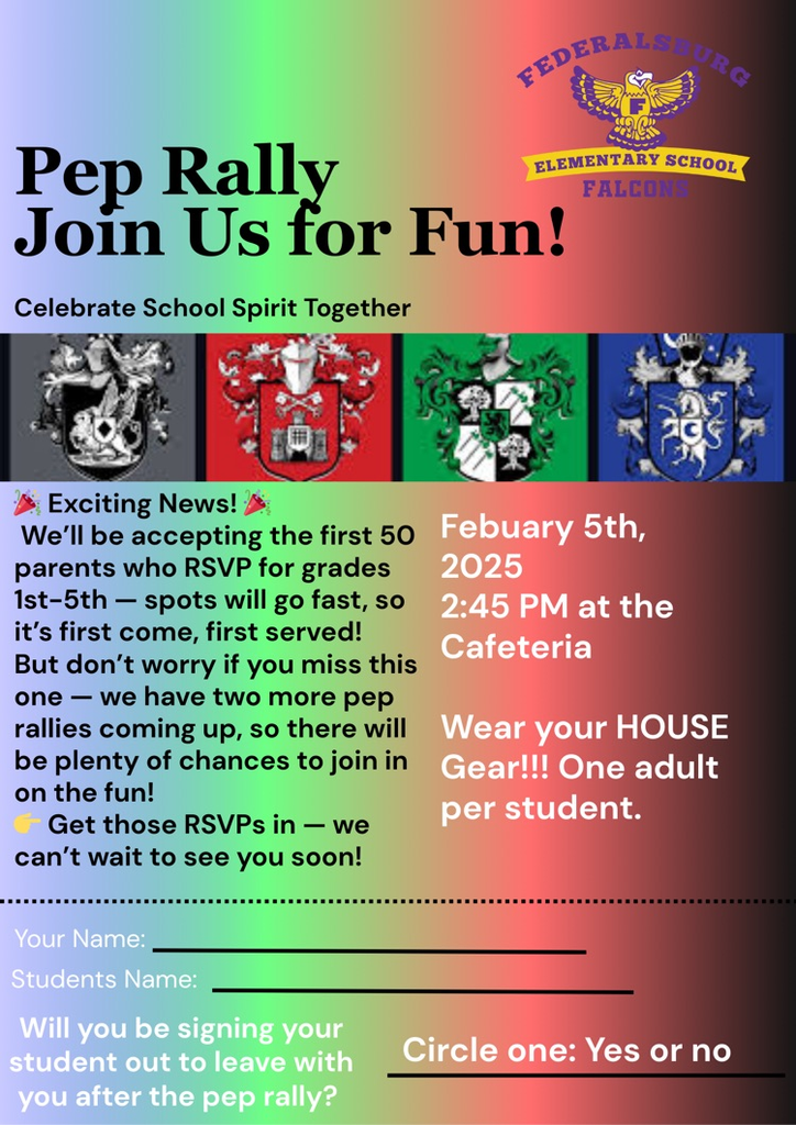 pep rally flyer 