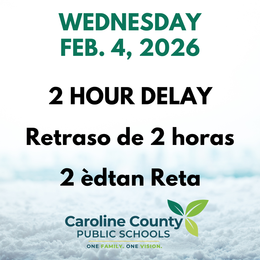 snow ice, 2 hour delay