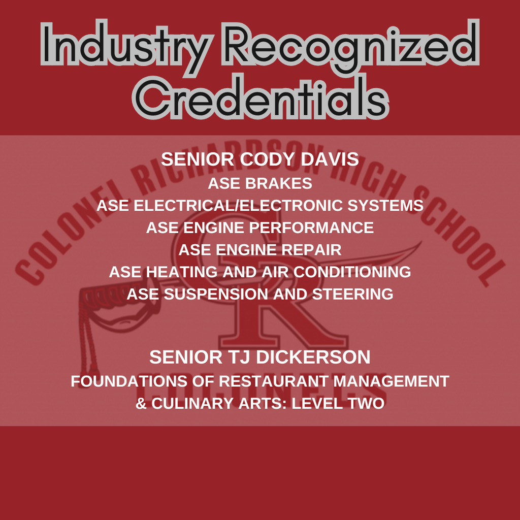 industry recognized credentials