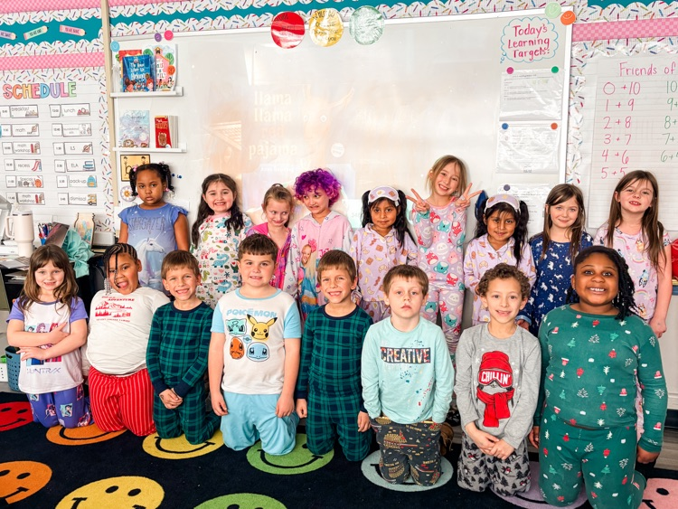 students in pjs 