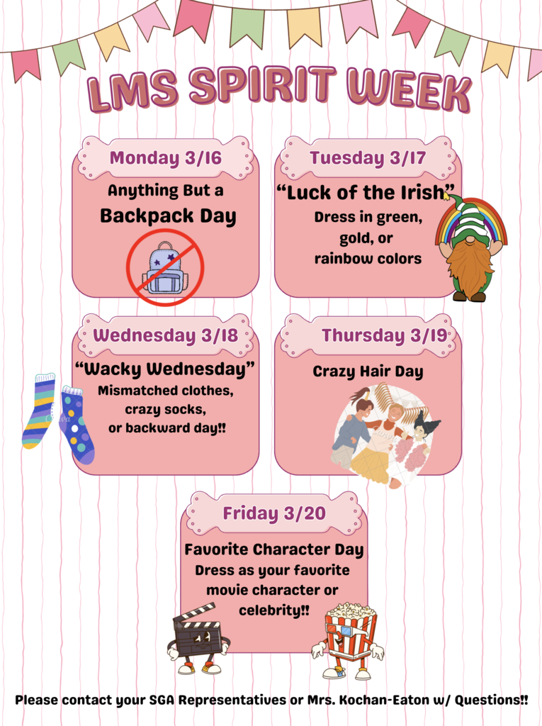 Spring Spirit Week Flyer