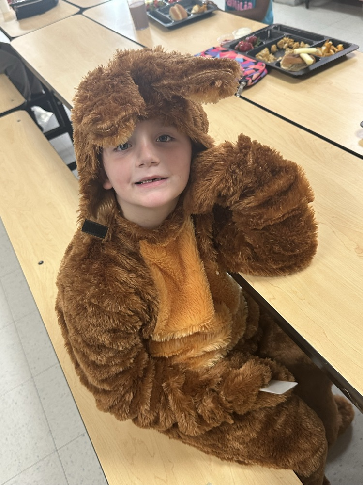 student in bunny costume 