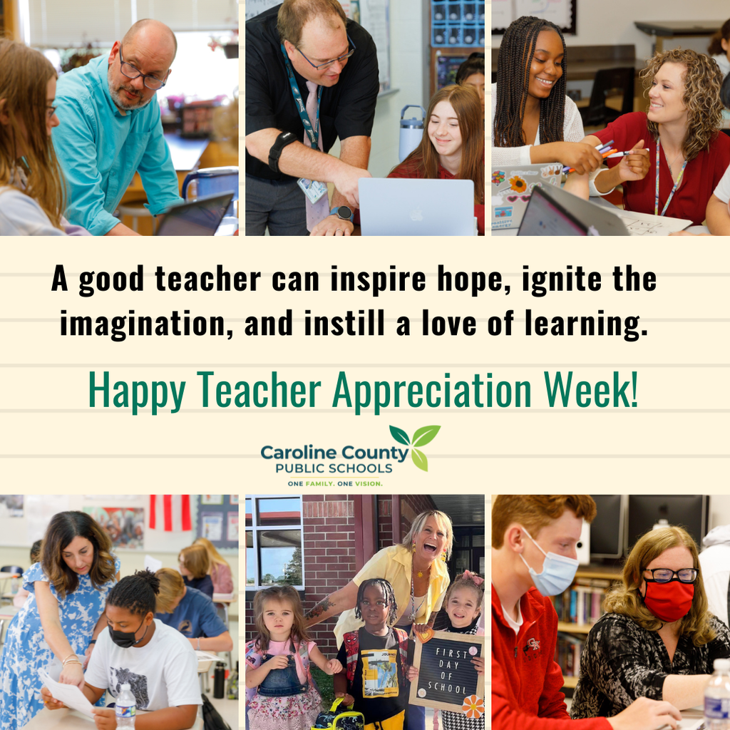 collages of Teacher of the Year pics
