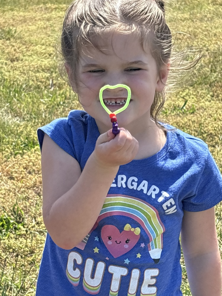 student with bubbles