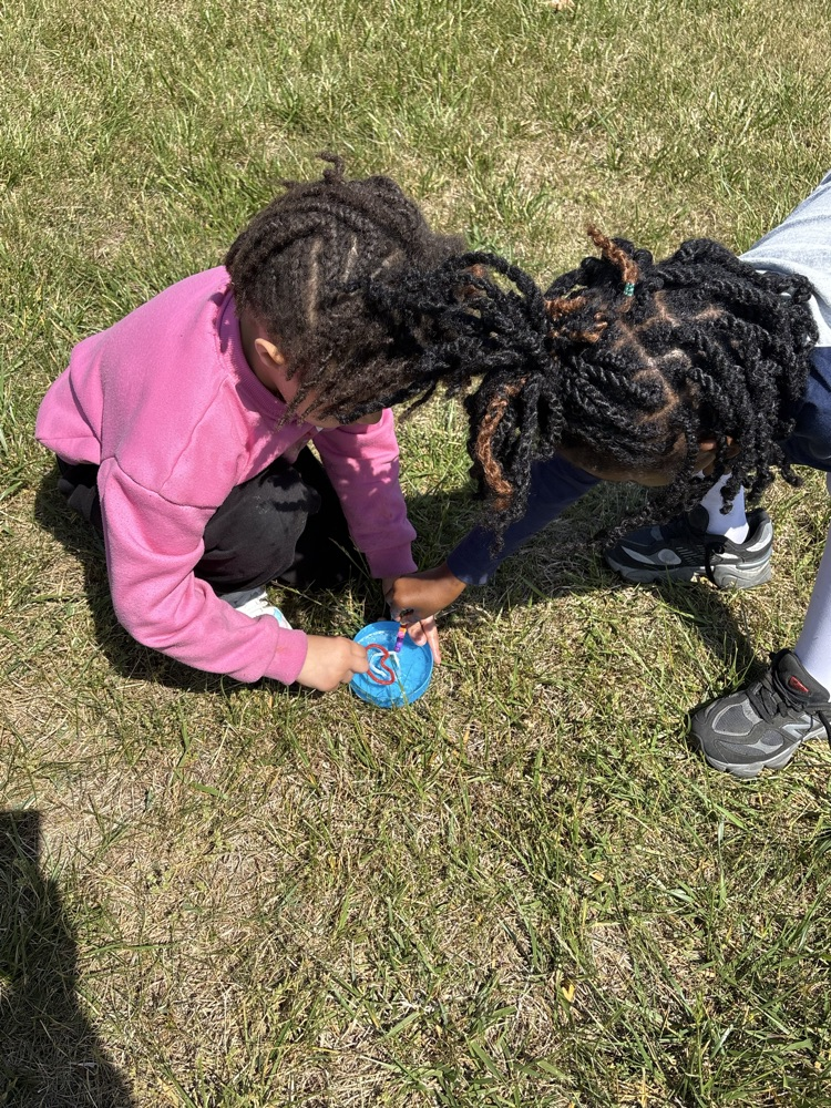 students with bubbles