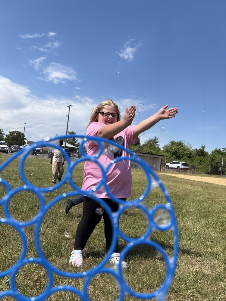 students with bubbles