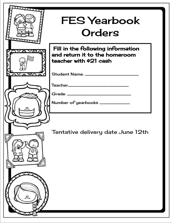 yearbook order form 