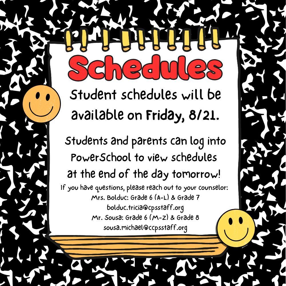 Student schedules