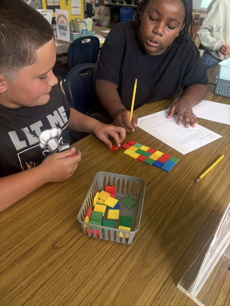 students at work
