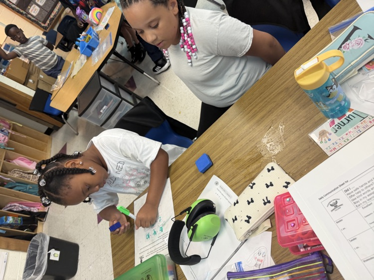 students at work 