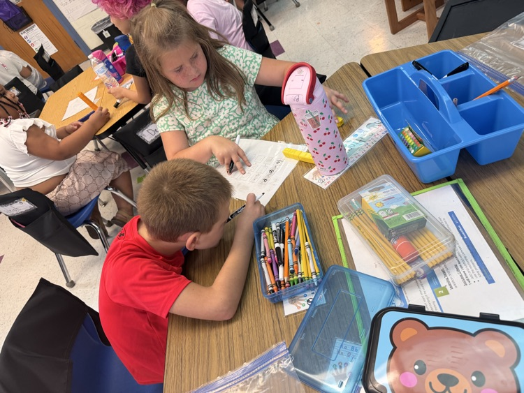 students at work 