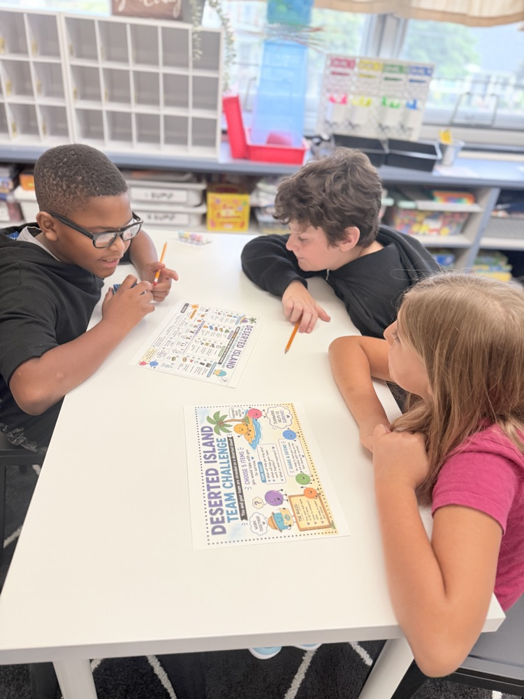 students at work team building 