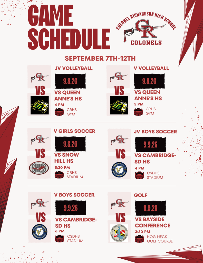 CRHS Athletic Events
