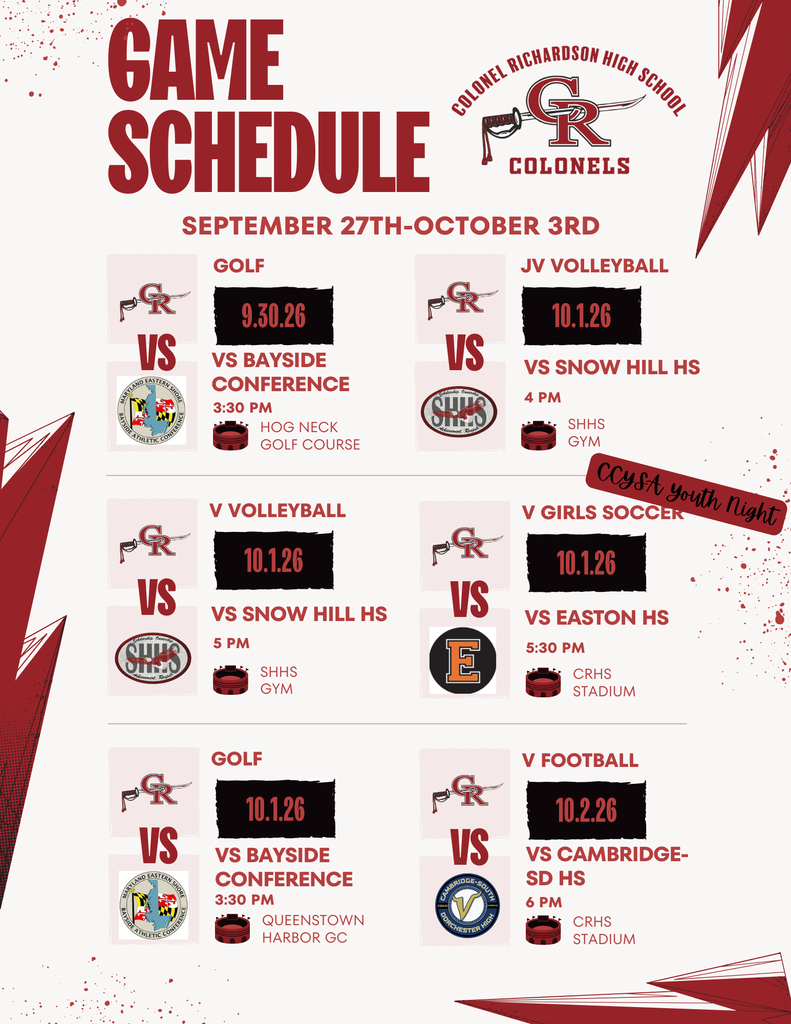 CRHS Athletic Events