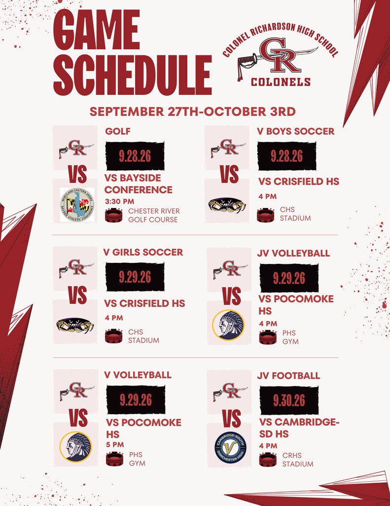 CRHS Athletic Events
