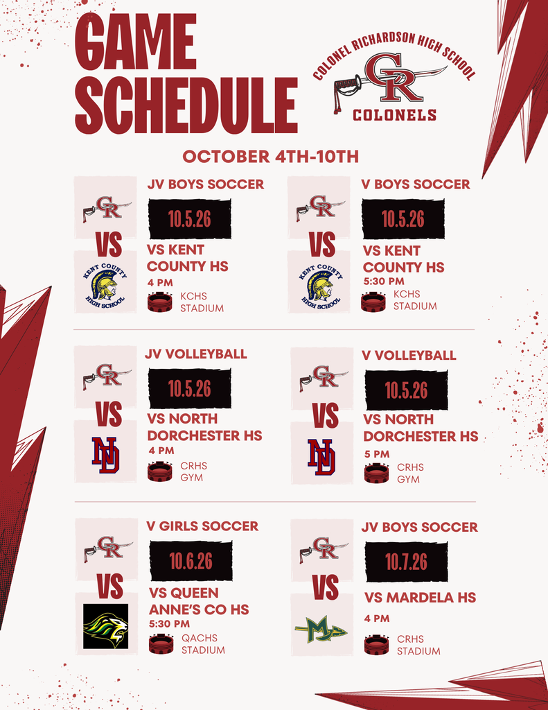 CRHS Athletic Events