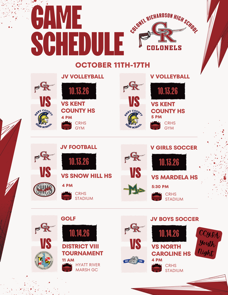 CRHS Athletic Events