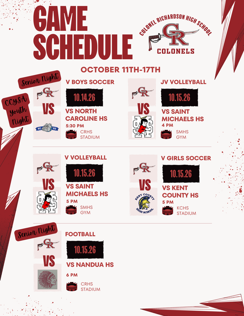 CRHS Athletic Events