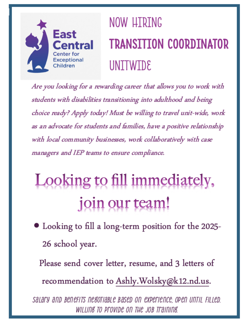2025-26 Transition Coordinator