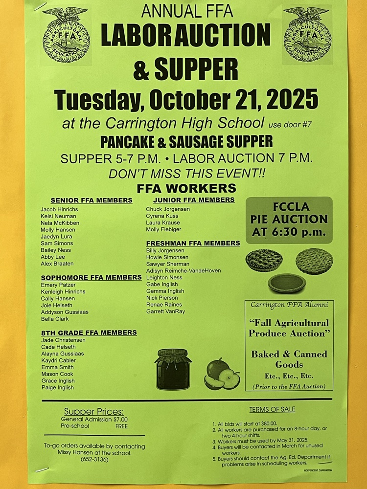 ffa pancake and sausage supper