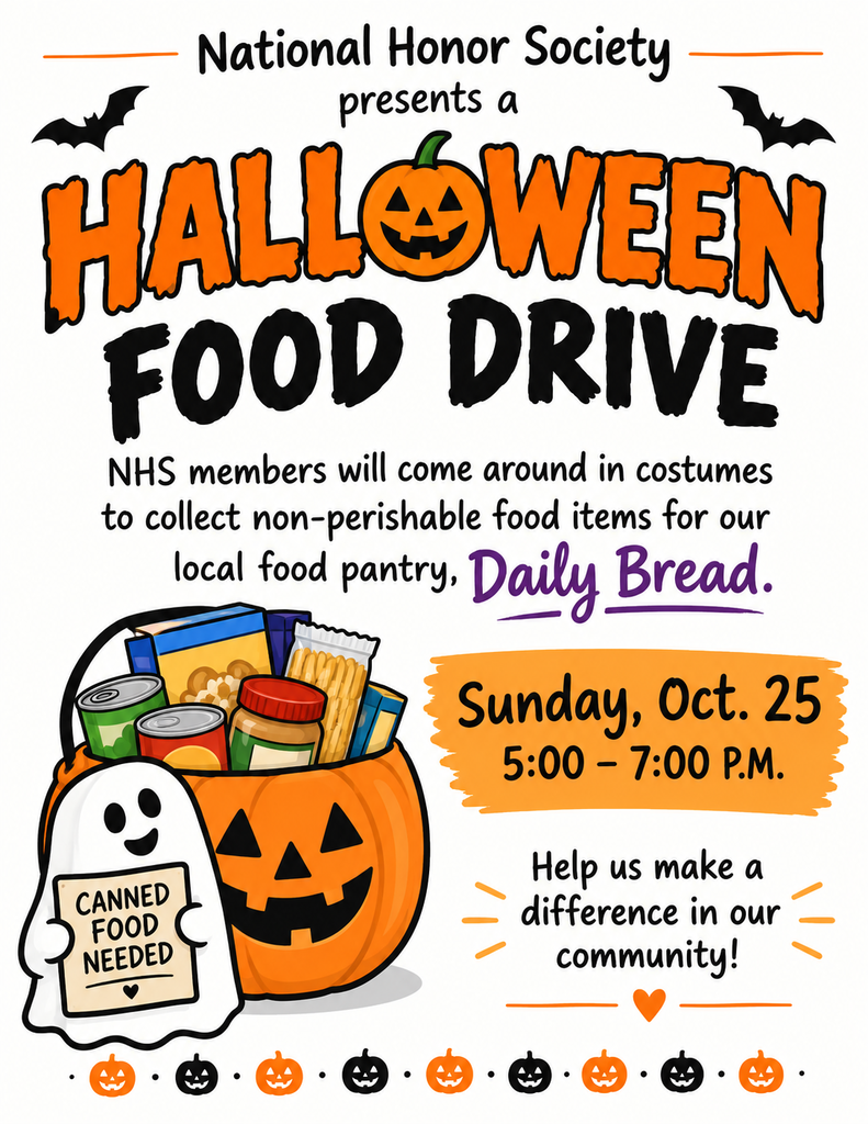 NHS Halloween Food Drive