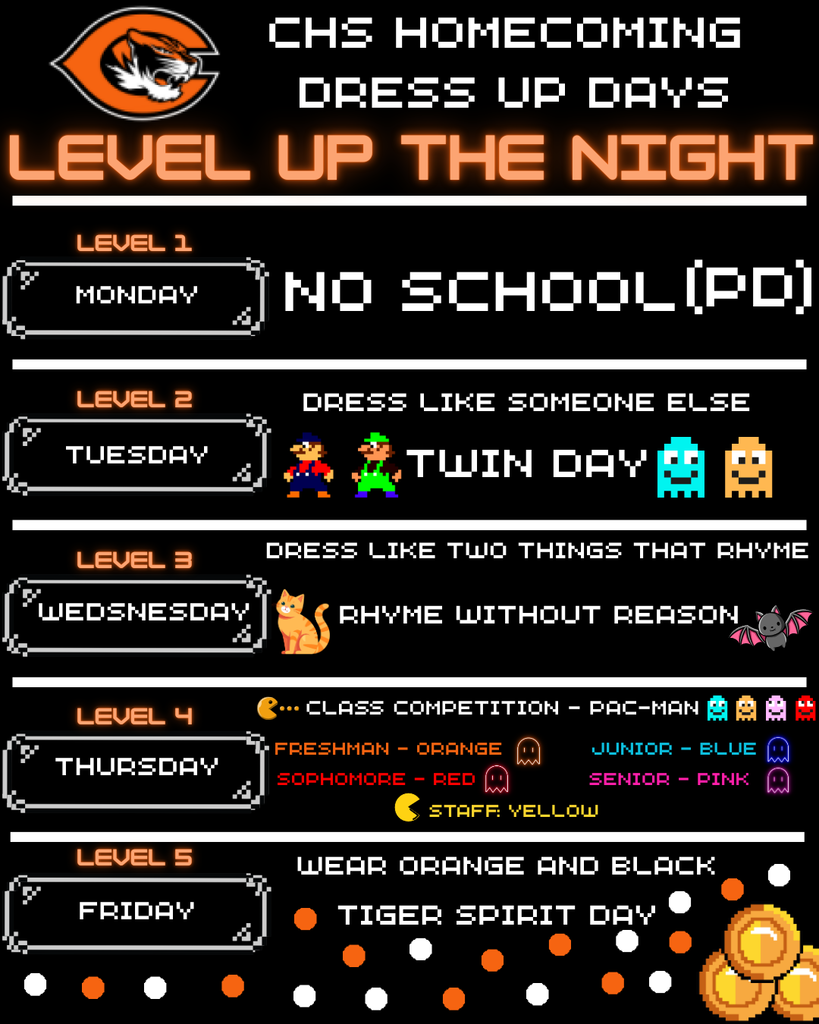 CHS Hoco dress up days