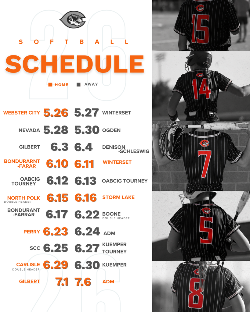Softball Schedule