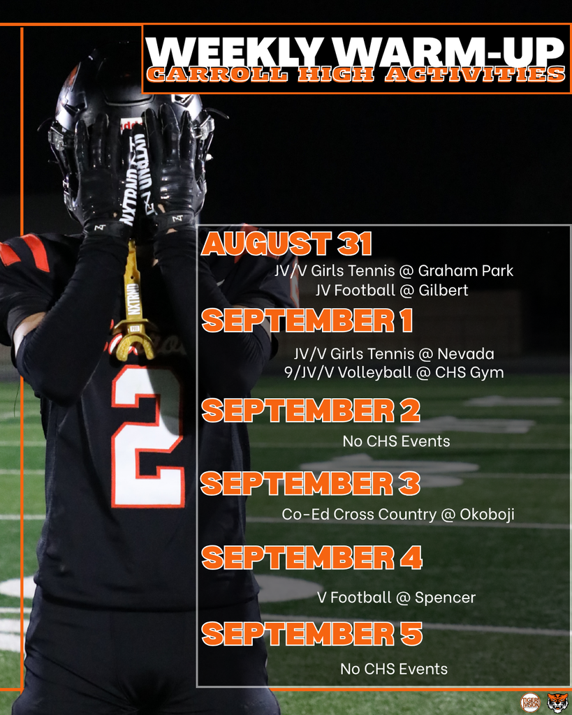 CHS Weekly Warmup 8.31