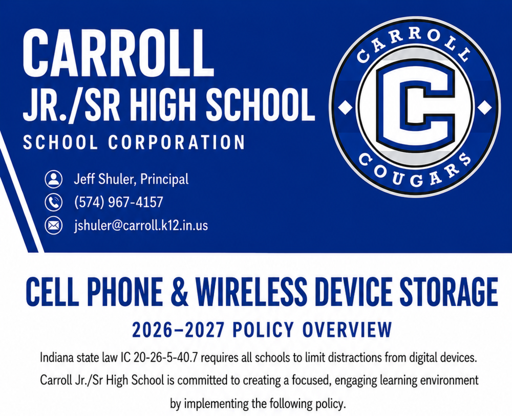 cell phone policy flyer