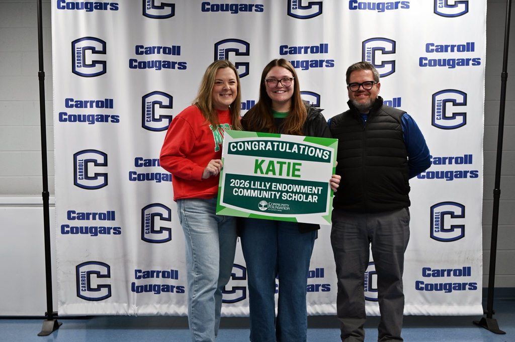 Katie McClain with Amy and Doug Powlen