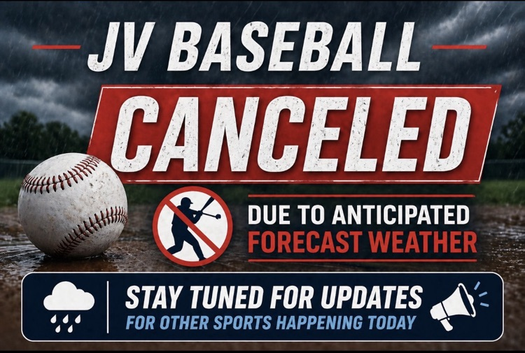 JV Baseball cancellation