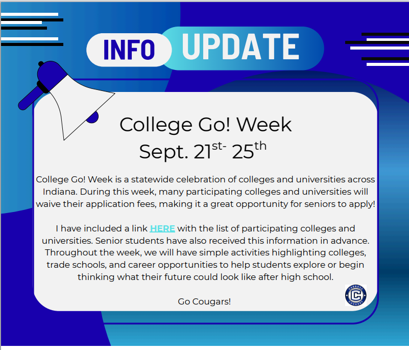 College Go Week Information Update