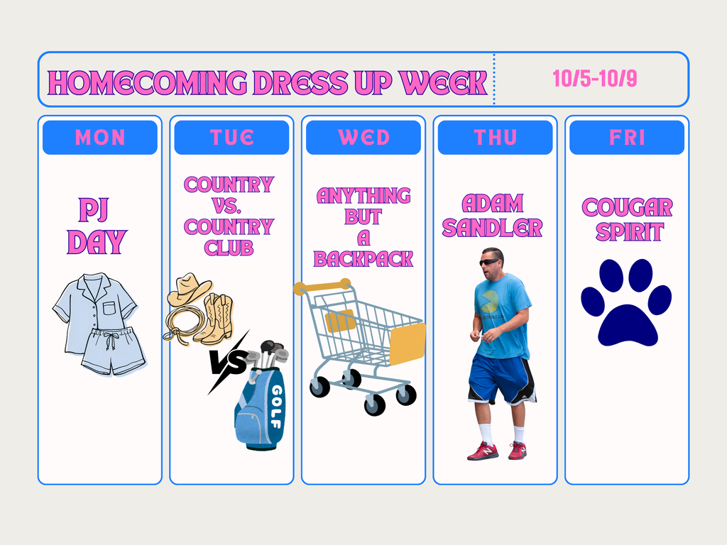 Fall Homecoming Dress Up Days