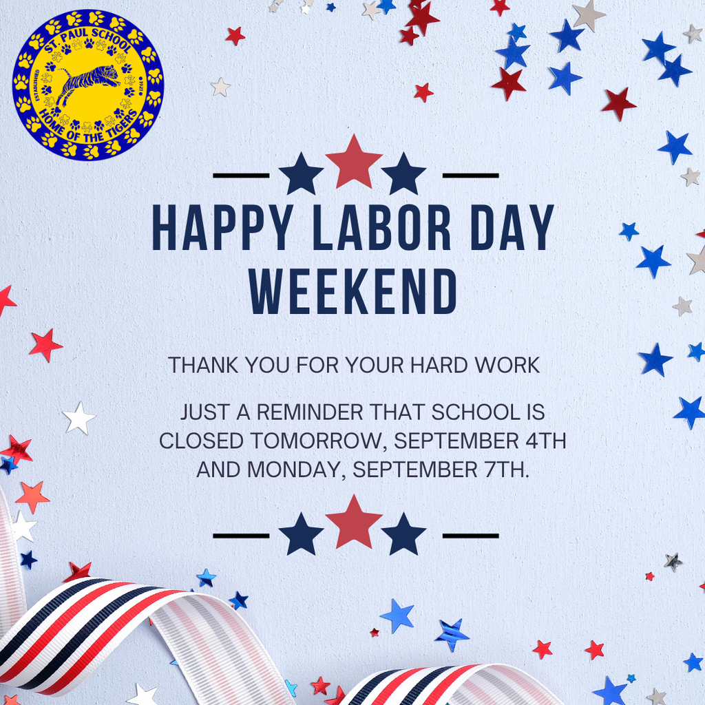 Labor Weekend Post about school being closed