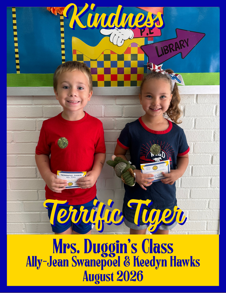 Terrific Tigers for August 2026