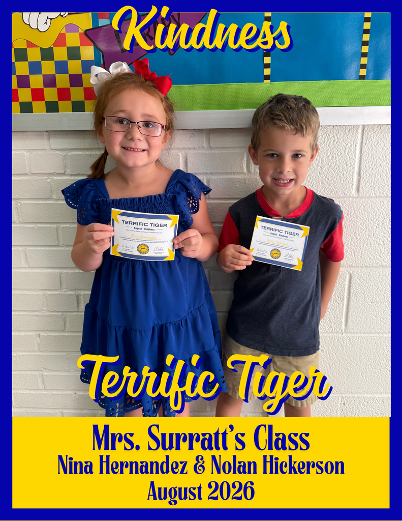 Terrific Tigers for August 2026