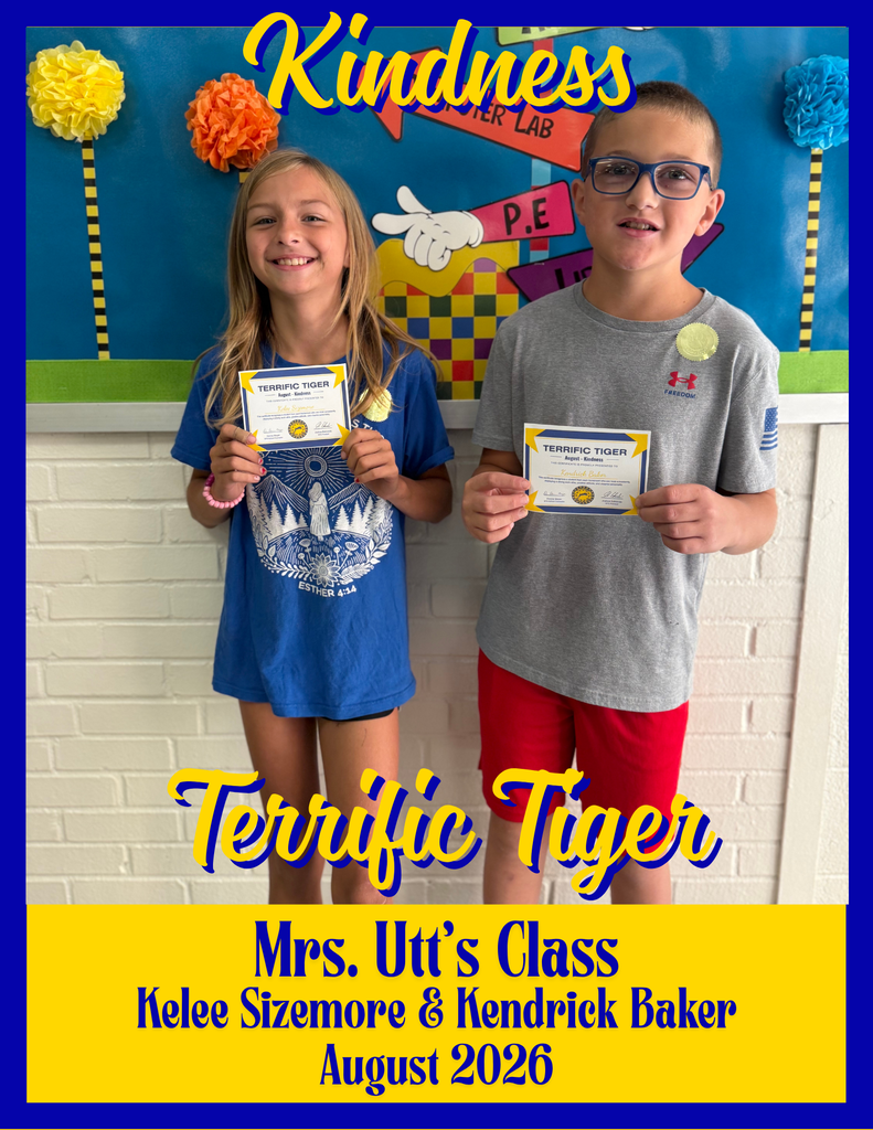 Terrific Tigers for August 2026