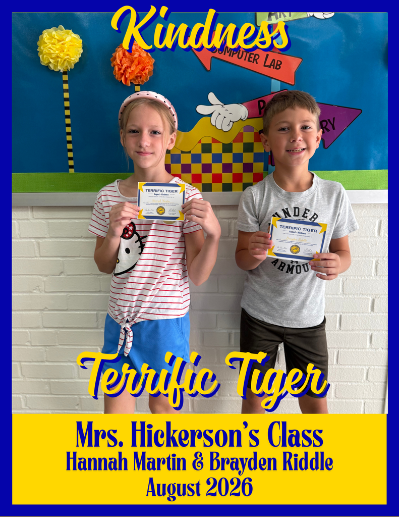 Terrific Tigers for August 2026