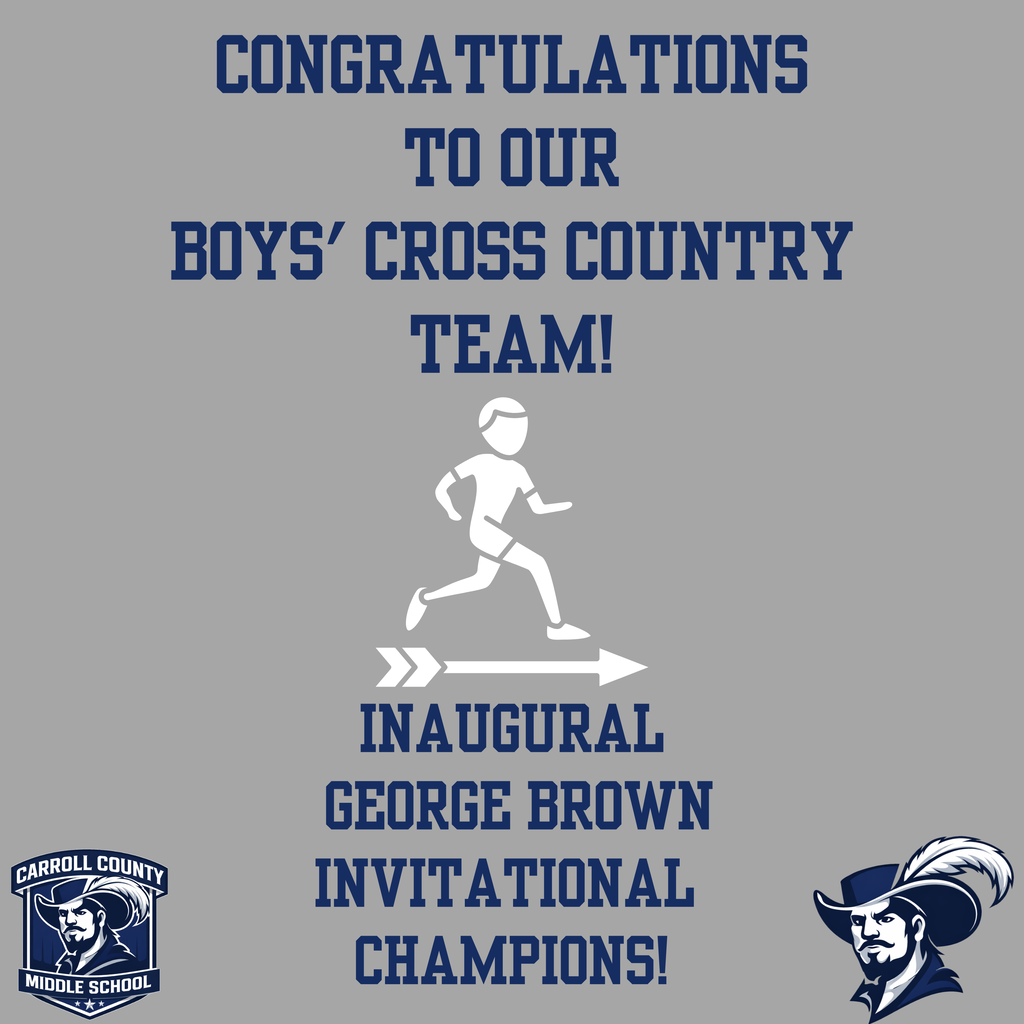 Congratulations to our boys' cross country team! Inaugural George Brown Invitational Champions!