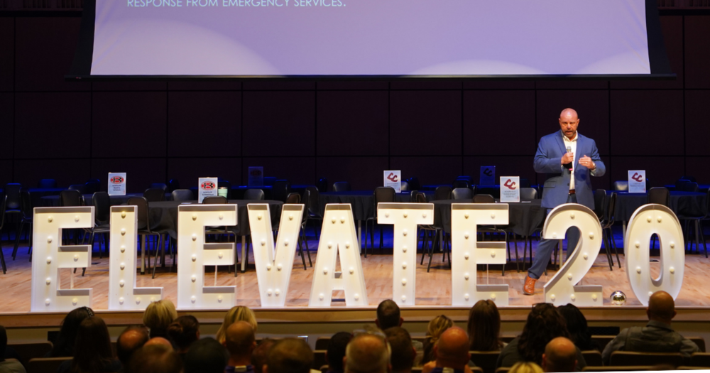 Safety summit - Craig Dodson speaks on stage