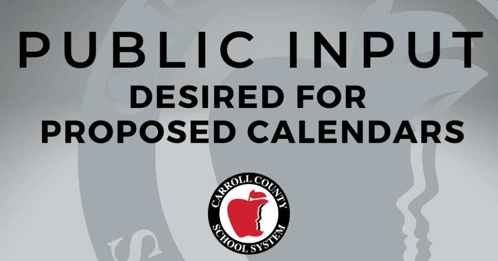 Public Input desired for proposed calendars